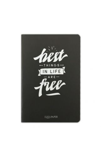 BLACKBOARD BEST THİNGS IN LİFE ARE FREE DÜZ İNCE KAPAK DEFTER