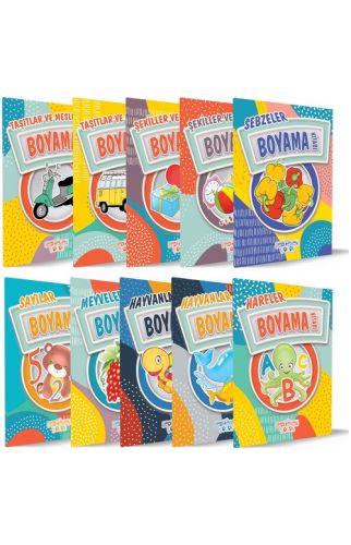 Boyama Kitapları (10 Kitap Takım) - Bilgenur Çorlu