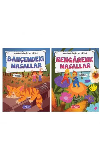Ciltli Renkli Masal Kitapları Seti 2 Kitap Takım