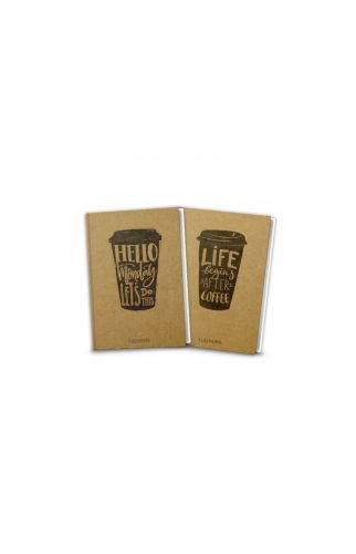 Coffee Düz Defter (2 Defter Takım) - NULL