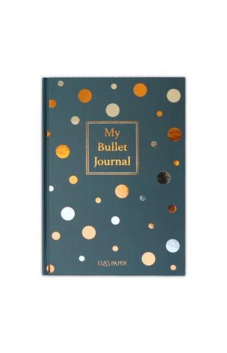 Confetti Mavi Sert Kapak Noktalı Defter