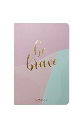 Ela's Paper Pastel Be Brave Notes Çizgili Defter