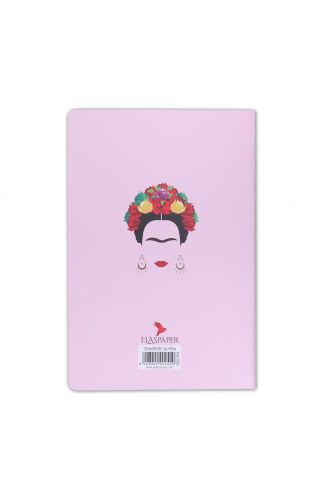 Frida Kahlo Baskılı İnce Kapak Çizgisiz Defter