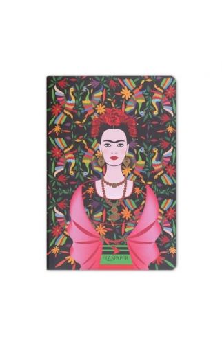 Frida Kahlo Walpaper Baskılı İnce Kapak Çizgisiz Defter