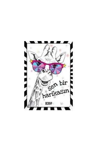 Havalı Unicorn Defter - Çılgın Defterler