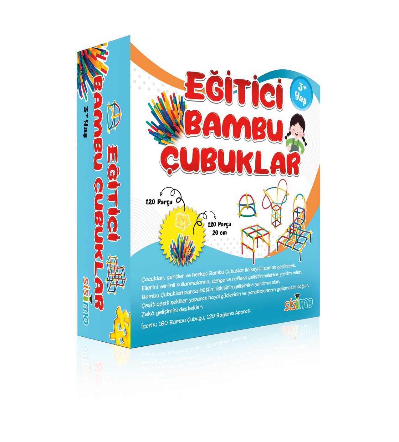 Bambu Çubuklar Eğitici 300 Parça Bambu Çubuklar Eğitici 300 Parça