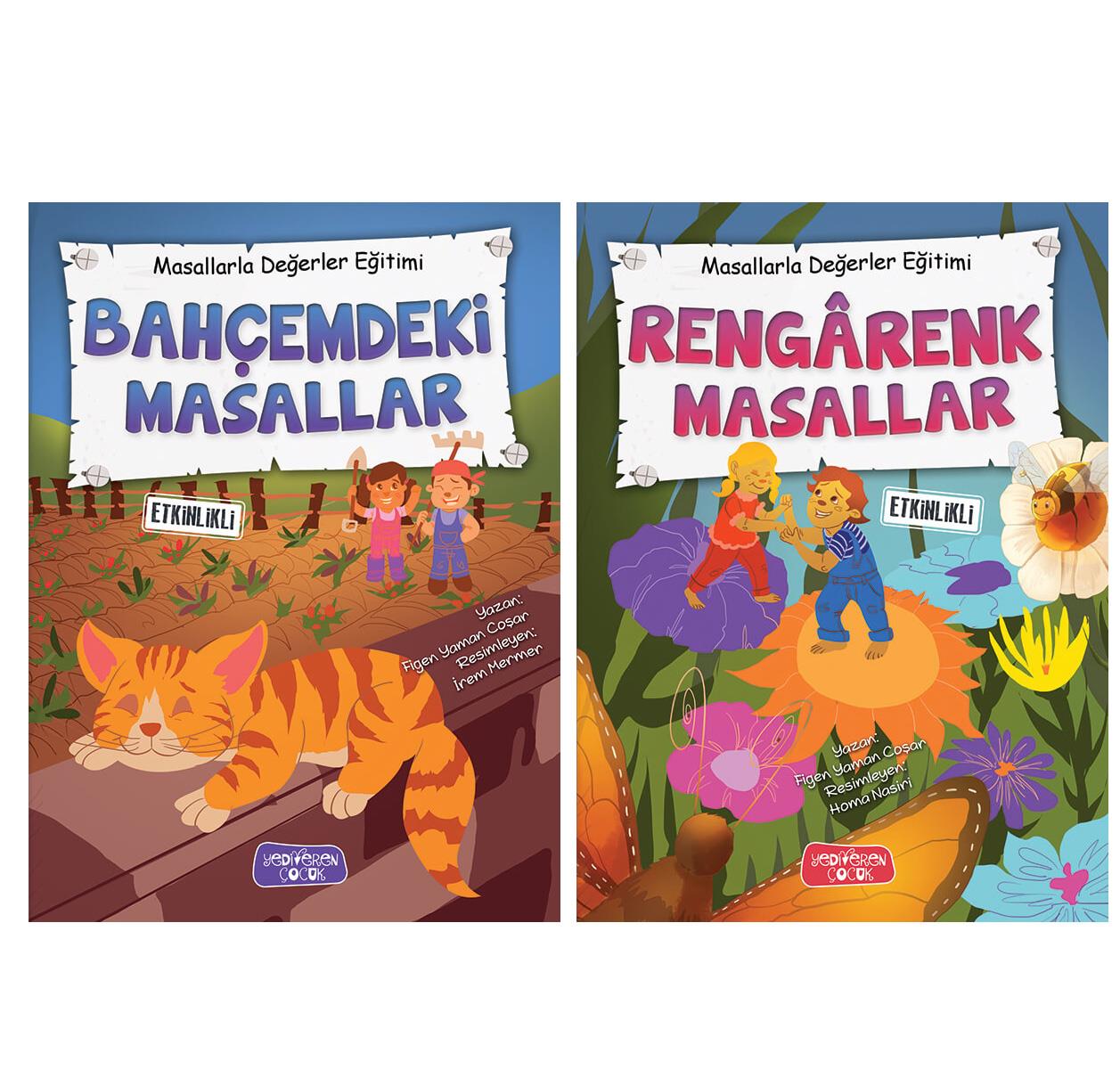 Ciltli Renkli Masal Kitapları Seti 2 Kitap Takım Ciltli Renkli Masal Kitapları Seti 2 Kitap Takım