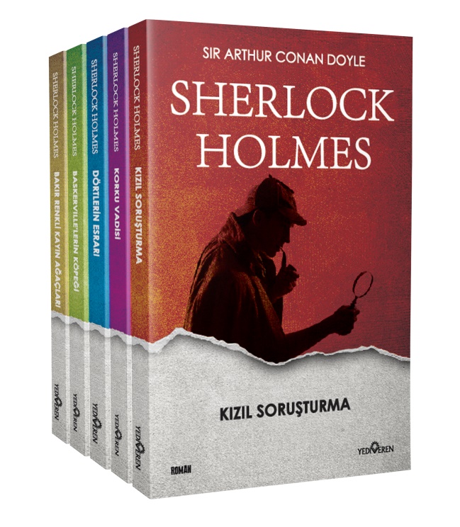 Sherlock Holmes Serisi Seti - 5 Kitap Takım - Yediveren Yayınları