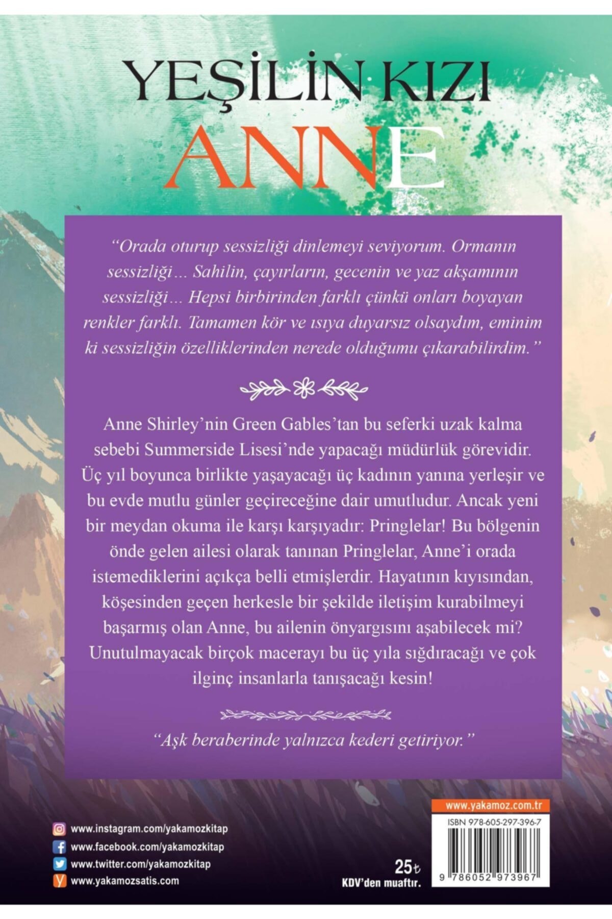 Yeşilin Kızı Anne Rüzgarlı Kavaklar (Yakamoz Yayınları) Yeşilin Kızı Anne Rüzgarlı Kavaklar (Yakamoz Yayınları)
