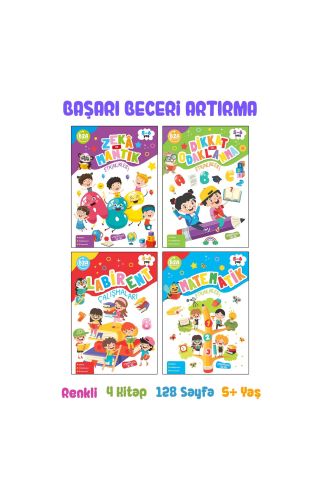  Zeka Geliştirici Etkinlik Seti 5 - 6 Yaş - 4 Kitap 