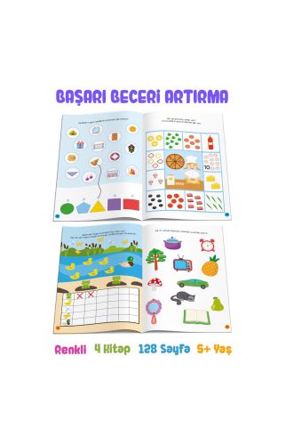  Zeka Geliştirici Etkinlik Seti 5 - 6 Yaş - 4 Kitap 